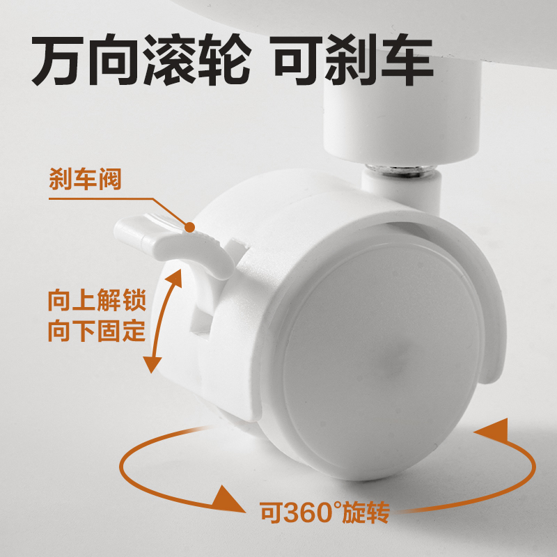 得力XDM100雙層小推車(白)(套)