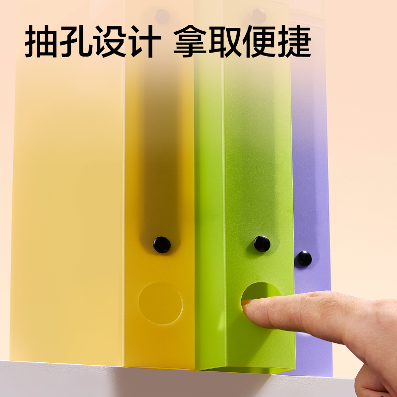 紐賽NS361-A5雙孔資料收納夾(混)(個）