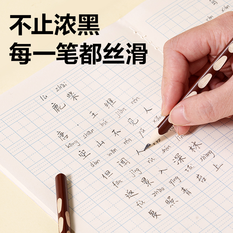 得力HC838-2B洞洞書寫鉛筆2B(混)(12支/盒)