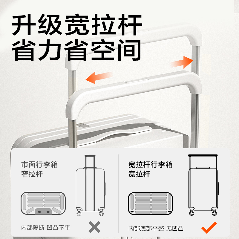 得力BG601寬拉桿行李箱(綠-24寸)(個(gè))