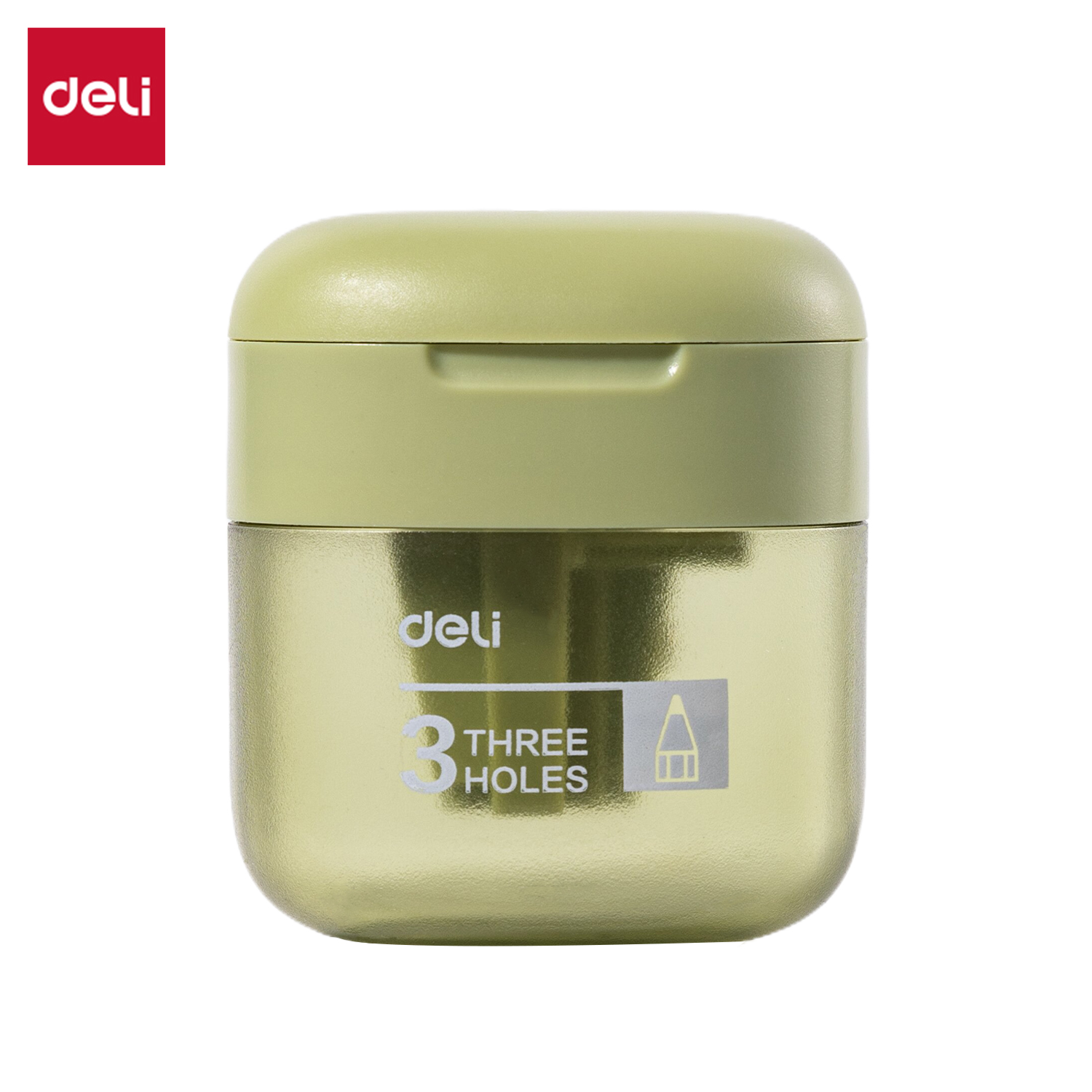 得力VB185耳機(jī)倉三孔卷筆刀(綠色)(個(gè))