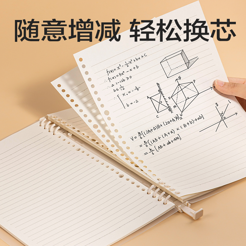 得力NB5180活頁(yè)替芯(橫線)(本)