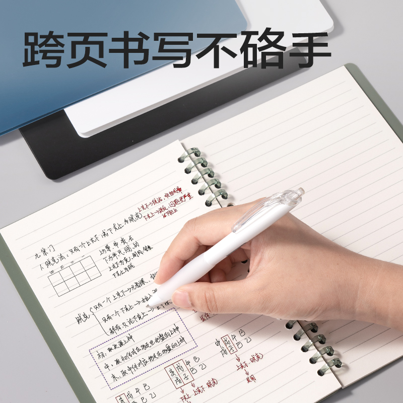 得力HA5-11可開合活頁本PP殼(紅-可開合)(本)