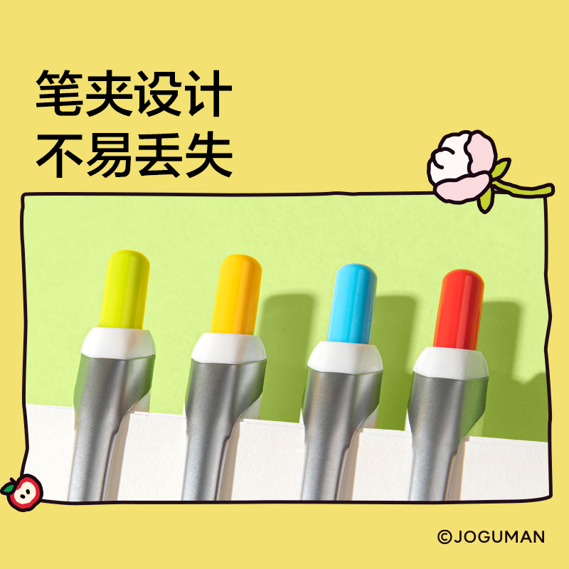 紐賽NS666-Q喬古漫速干按動(dòng)中性筆0.5mm子彈頭(黑)(支)(黃色款)