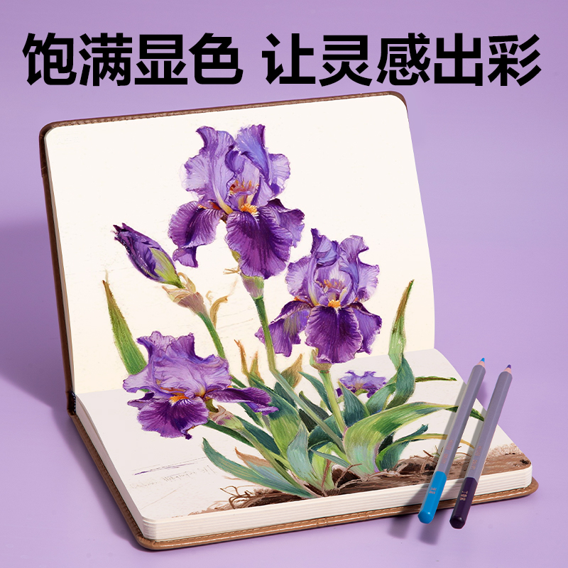 得力HM459-48可擦彩色鉛筆(混)(48色/盒)
