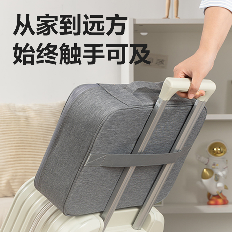 得力BA227阻燃密碼鎖證件收納包(灰)(個(gè))