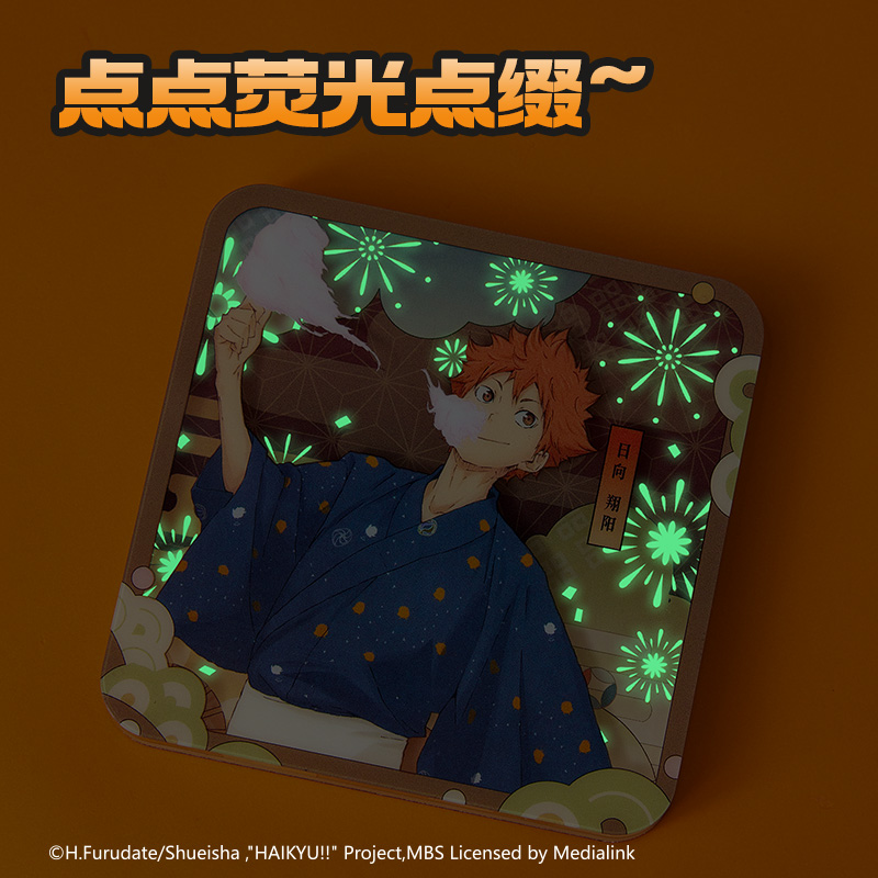 得力SN899排球少年亞克力夜光冰箱貼(混)(個)