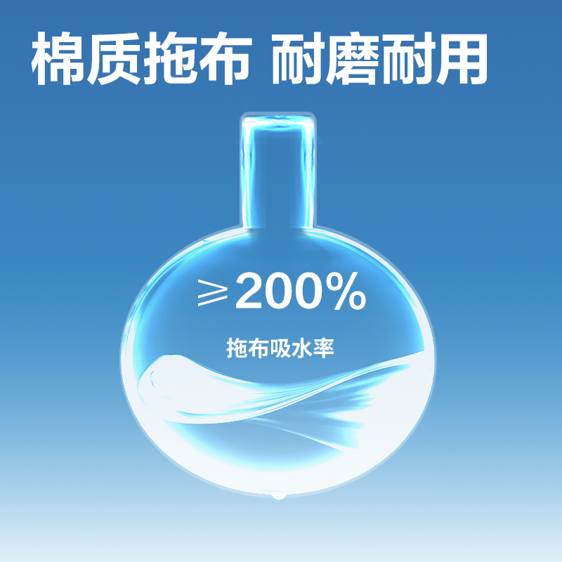 得力得心LQ157-110塵推布頭（110cm）(藍(lán))(1套)