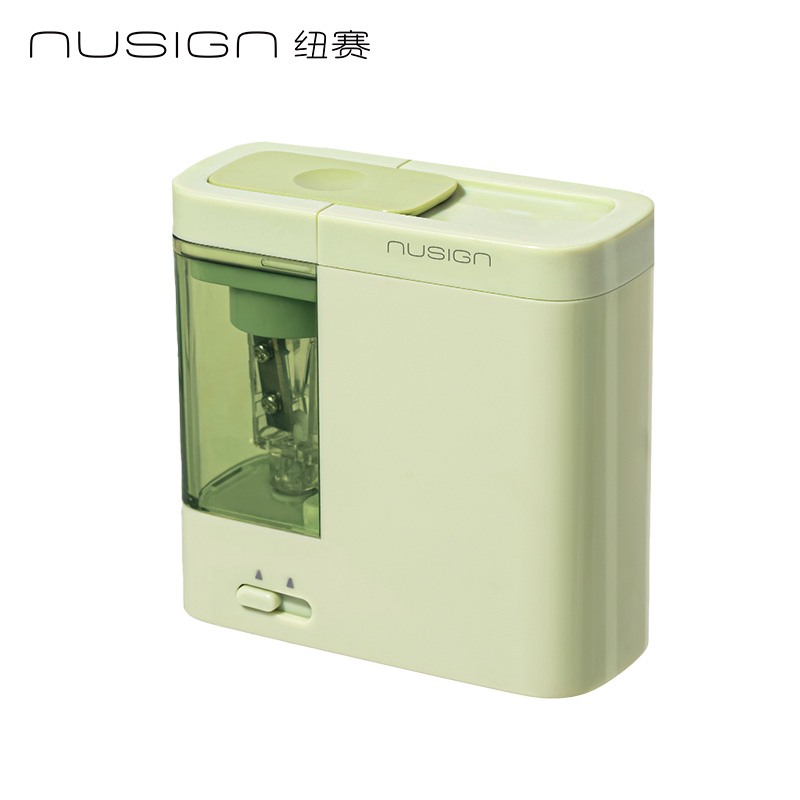 紐賽NS071EASY電動防塵門卷筆刀(曠野綠)(個)
