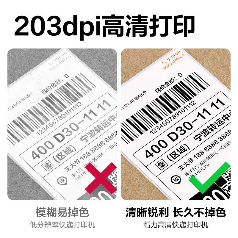 得力GE390熱敏標(biāo)簽打印機(jī)(白色)(臺(tái))