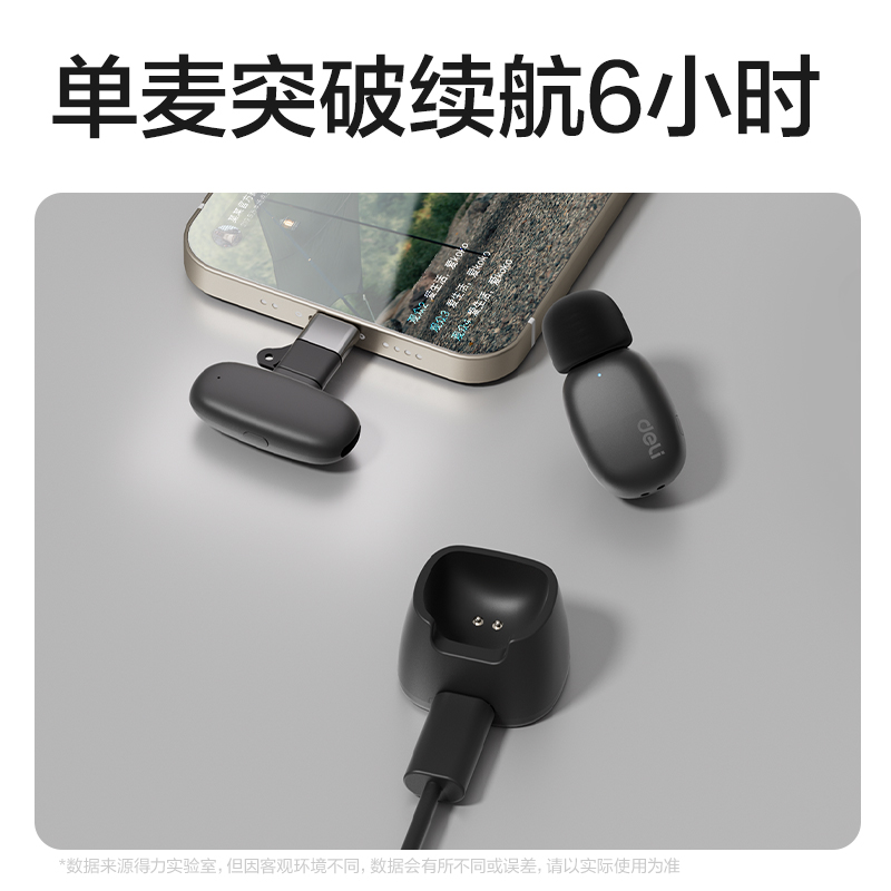 得力MN511領(lǐng)夾麥克風(fēng)(黑)(臺(tái))