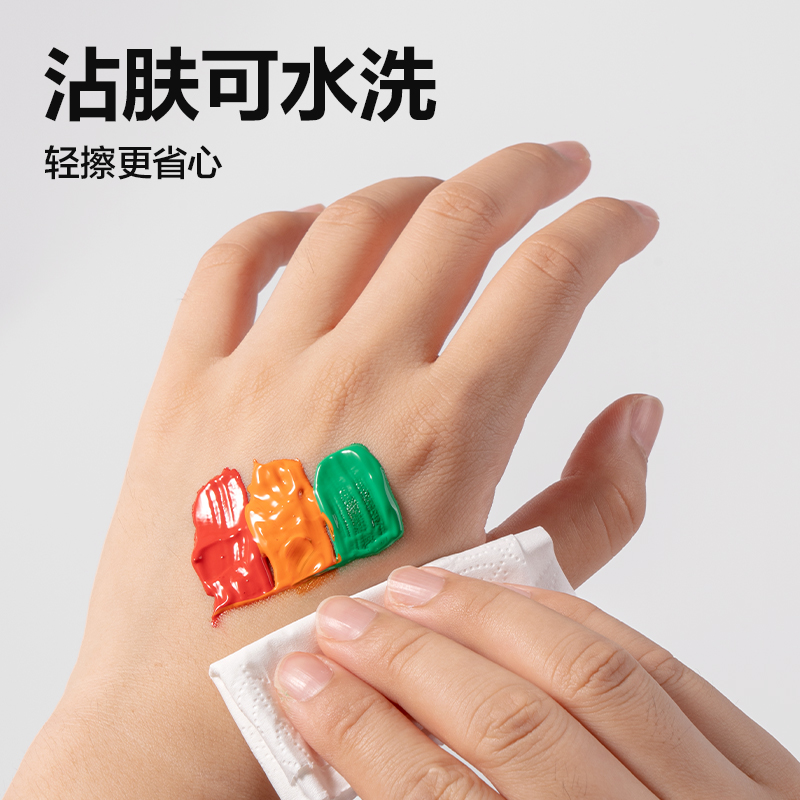得力HS317-24水粉繽紛桶(藍(lán)色)(24色/桶)