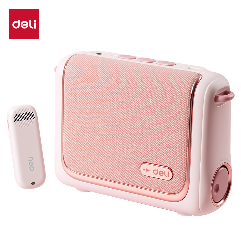 得力LT950J香包擴(kuò)音器音響(領(lǐng)夾)(13W)(4500mAh)(粉)(臺(tái))