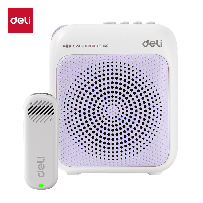 得力LT915J多彩擴(kuò)音器音響(領(lǐng)夾)(13W)(2000mAh)(紫)(臺(tái))