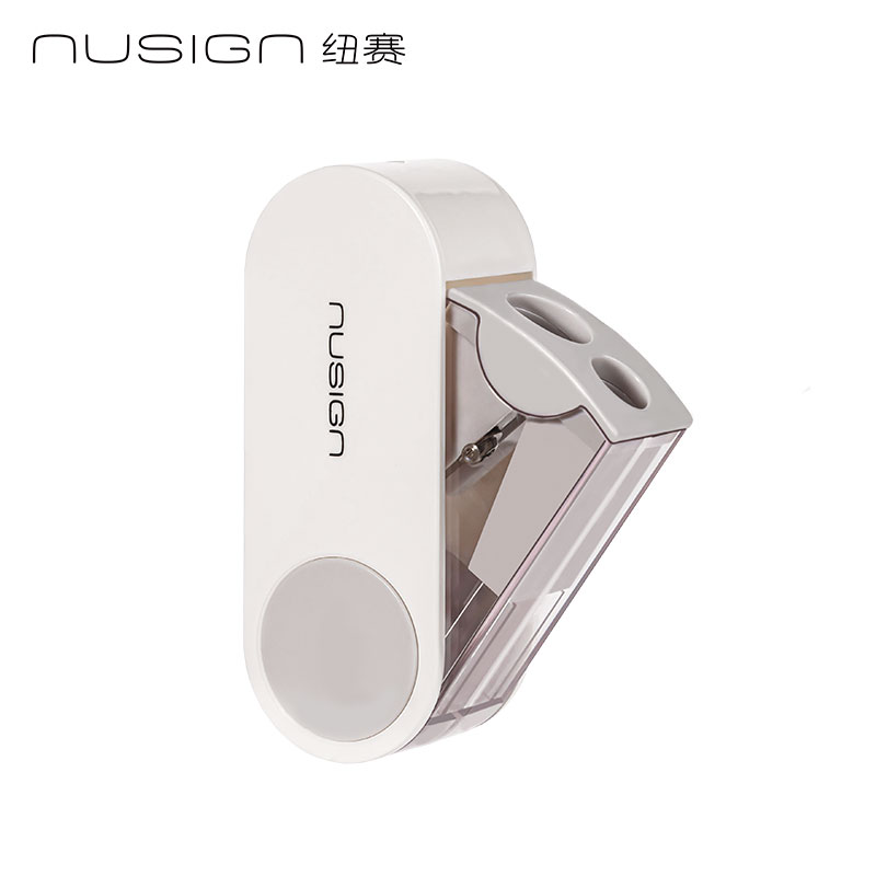 紐賽NS074FOLD旋轉(zhuǎn)密封門(mén)雙孔卷筆刀(個(gè))(瓷白色)