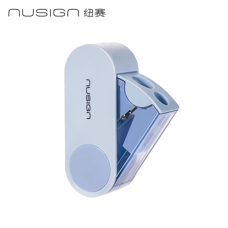 紐賽NS074FOLD旋轉(zhuǎn)密封門(mén)雙孔卷筆刀(個(gè))(微風(fēng)藍(lán))