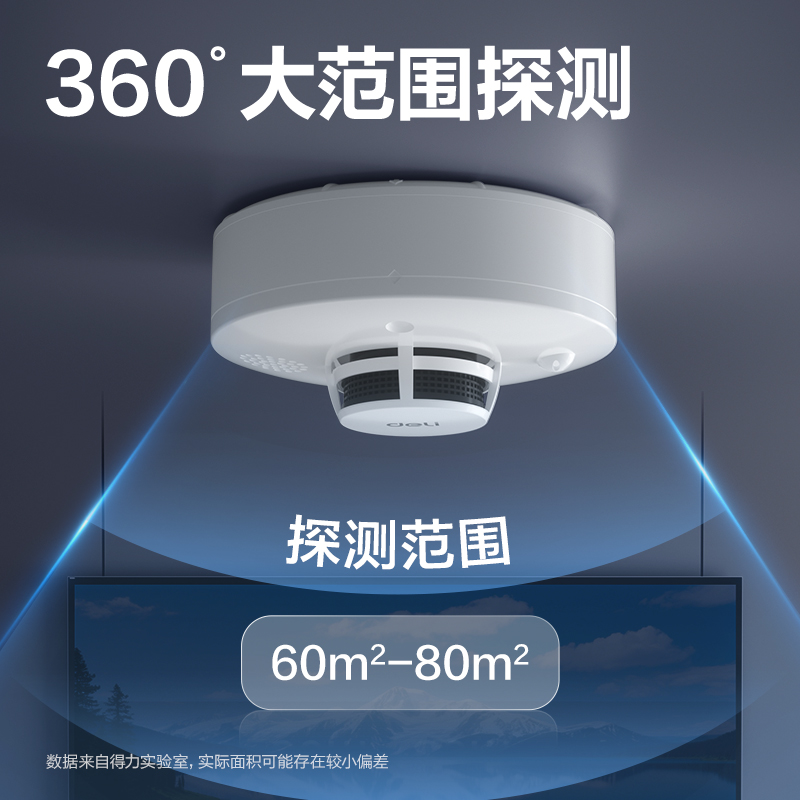 得力AG201煙霧報警器三年續(xù)航(白色)(臺)