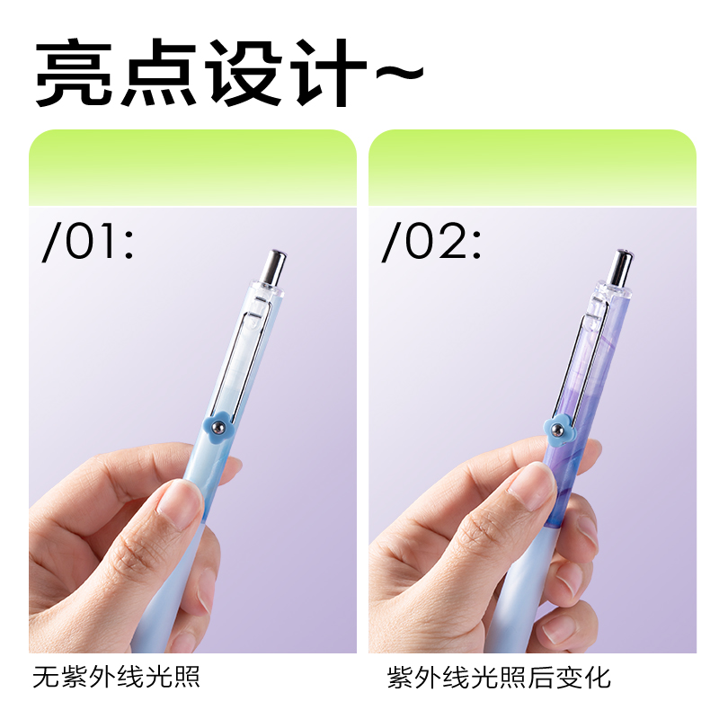 得力SA416速干按動常規(guī)中性筆0.5mmST頭(黑)(4支/盒)