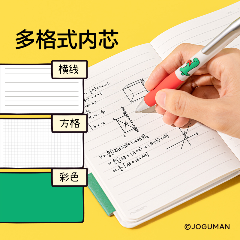 紐賽NS363-Q喬古漫硬面綁帶筆記本-A6(綠)(80張/本)