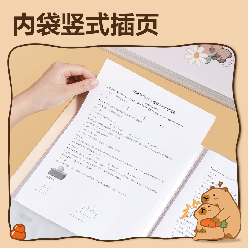 得力BL702-60卡皮巴拉系列60頁資料冊(混)(個)