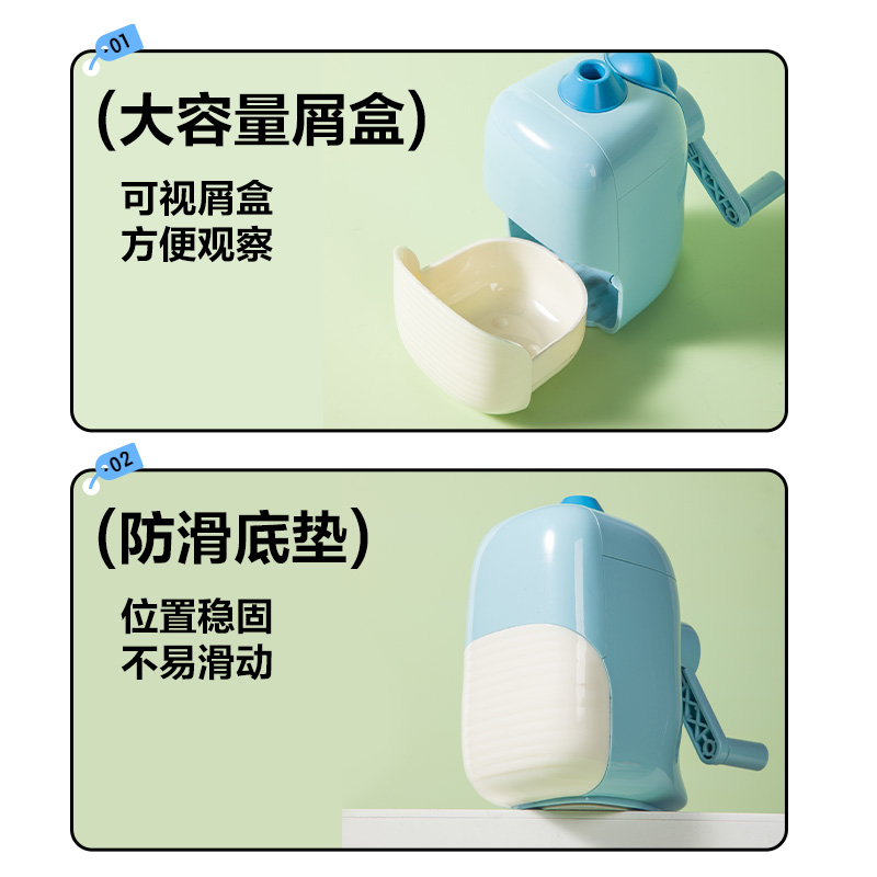 得力VB107小恐龍手搖削筆機(綠色)(個)
