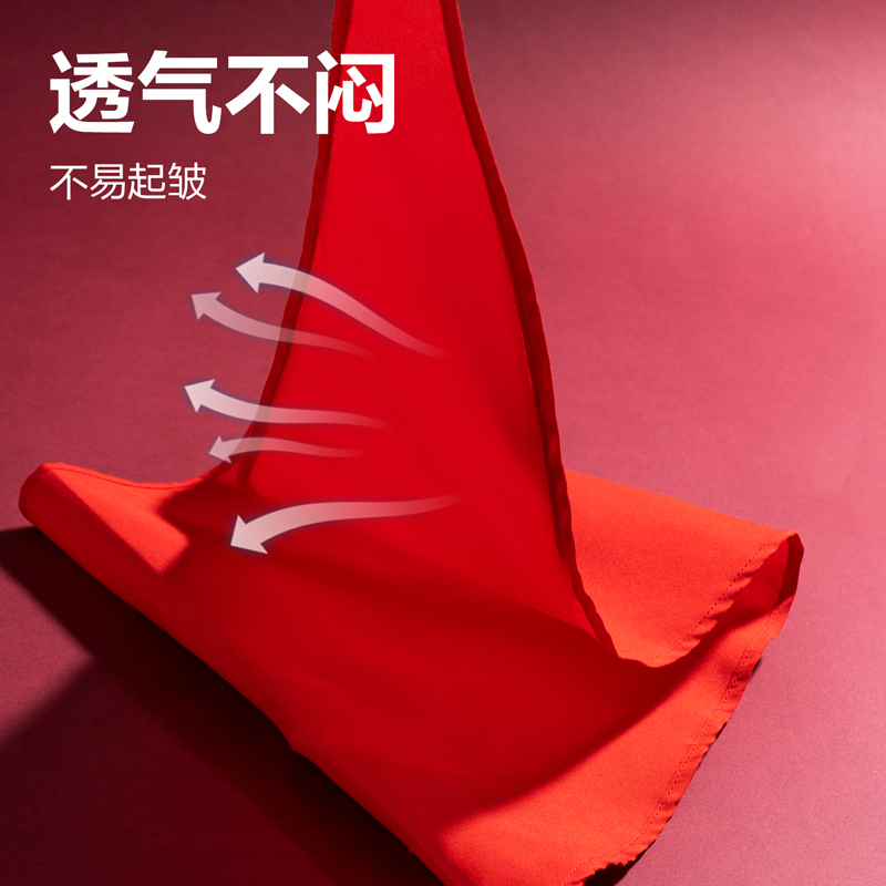 得力LZ500經(jīng)濟型滌綸紅領巾1m(紅色)(1條/袋)