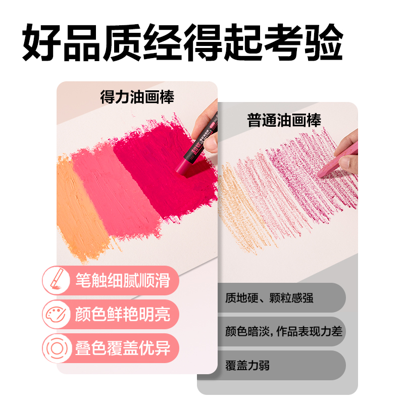 得力HM861-36A重彩油畫棒(混)(盒)