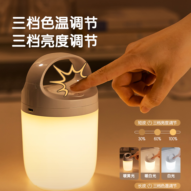 得力LF161基礎(chǔ)手提小夜燈(白)(臺)