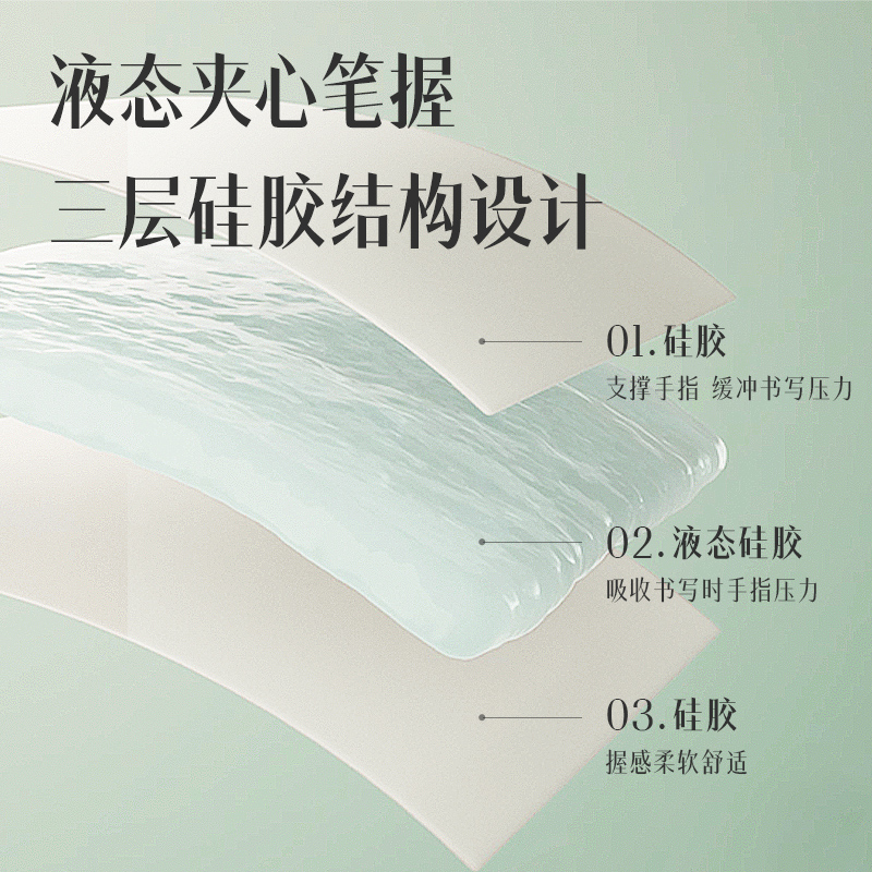 得力SH311-05液態(tài)硅膠活動鉛筆0.5mm(混)(支)