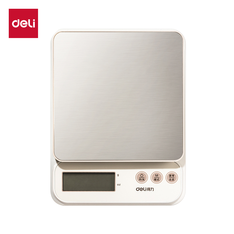 得力TE915充電款廚房秤5Kg/0.5g(灰色)(臺(tái))