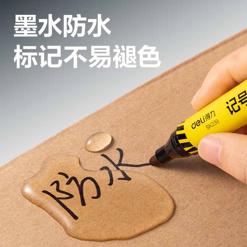 得力SK239記號(hào)筆(黑)(支)