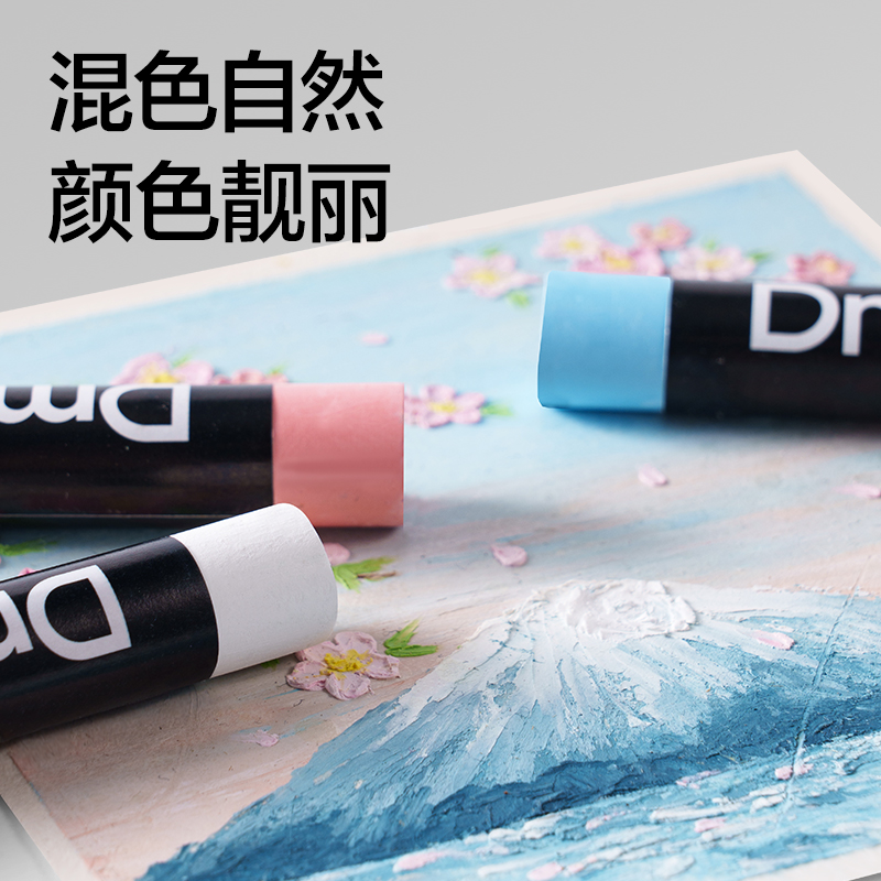 dmast丹途RY100-24重彩油畫棒(馬卡龍色)(24色/盒)