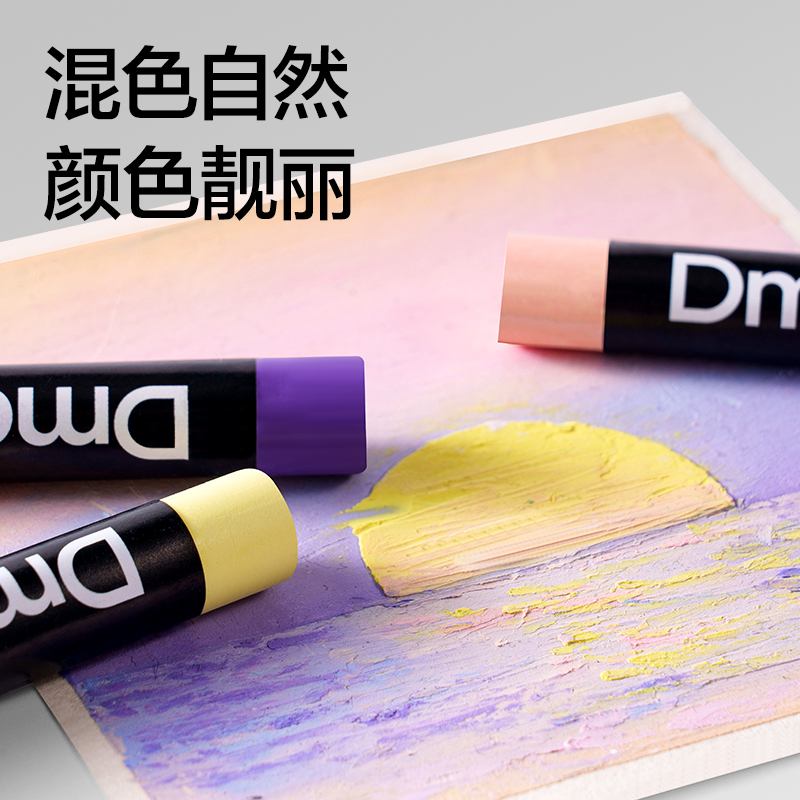dmast丹途RY100-24重彩油畫棒(莫蘭迪色)(24色/盒)