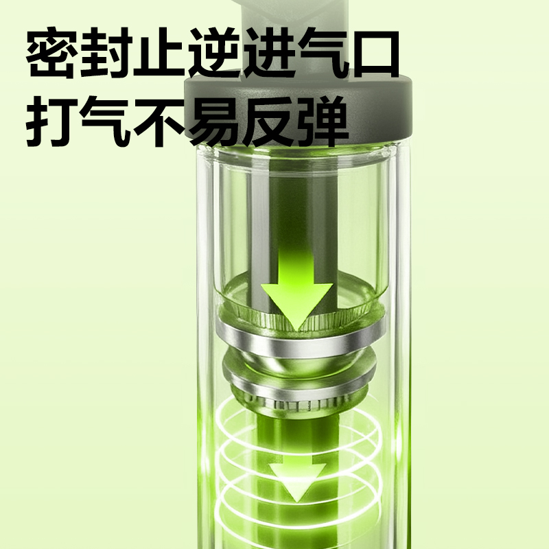 安格耐特FD405_59cm大號鋼管打氣筒(帶泵款)(綠)(個)