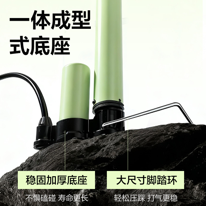 安格耐特FD405_59cm大號鋼管打氣筒(帶泵款)(綠)(個)