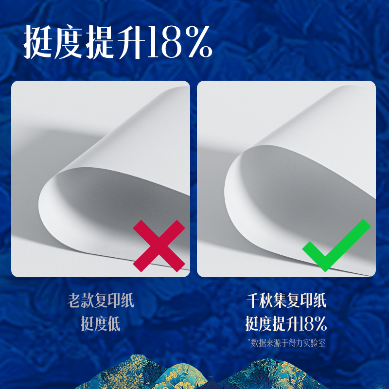 得力ZF02國風(fēng)復(fù)印紙·唐A4-70g-1包(混)(包)