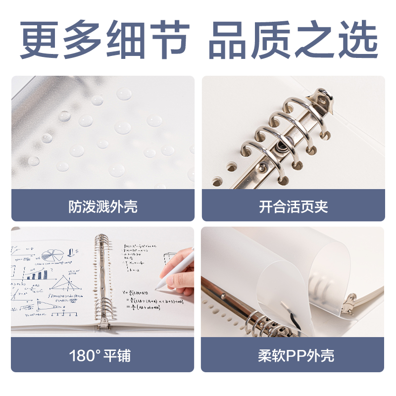 得力HB560活頁本(透明空白)(本)
