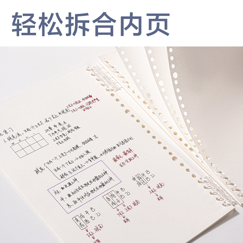 得力HB550可開(kāi)合活頁(yè)本(透明空白-可開(kāi)合)(本)