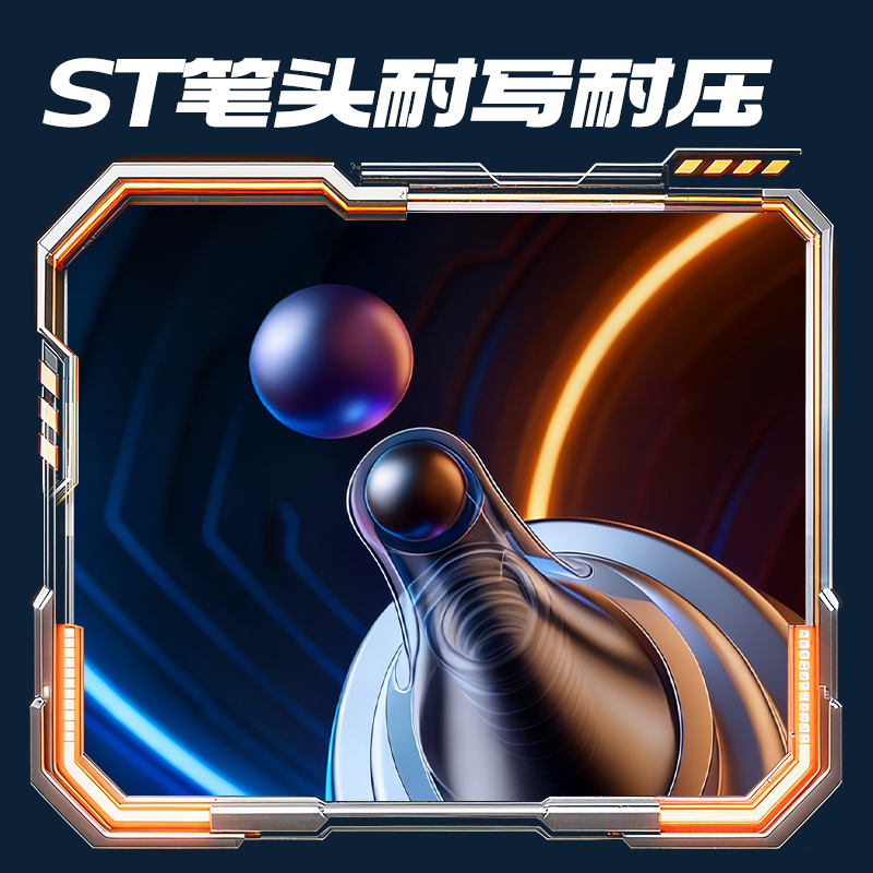 得力SS011-2六邊形艦隊速干中性筆0.5mm雙珠ST(黑)(2支/盒)(黑紫
