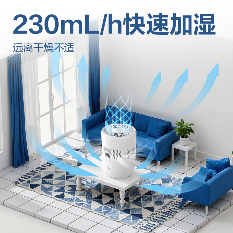 得力LD590加濕器(白)(臺(tái))