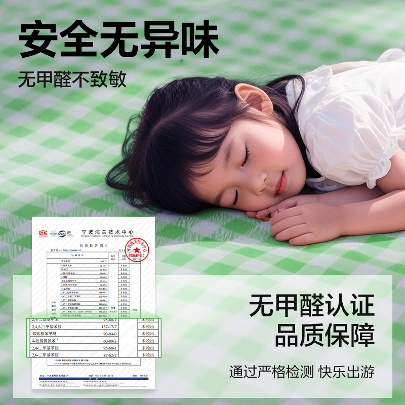 安格耐特FT558無紡布野餐墊2mx2m(綠格子)(綠色)(個(gè))