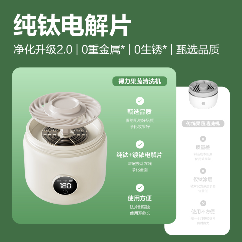 得力LD451果蔬清洗杯(米白)(臺)