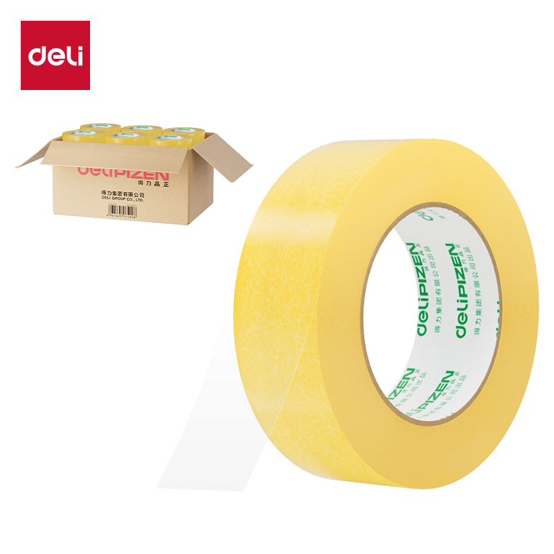 得力JD512封箱膠帶40mm*150m*50μm(透明黃)(36卷/箱)