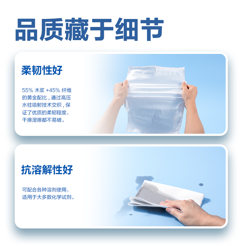 得力LQ395工業(yè)無塵擦拭紙(白)(卷)