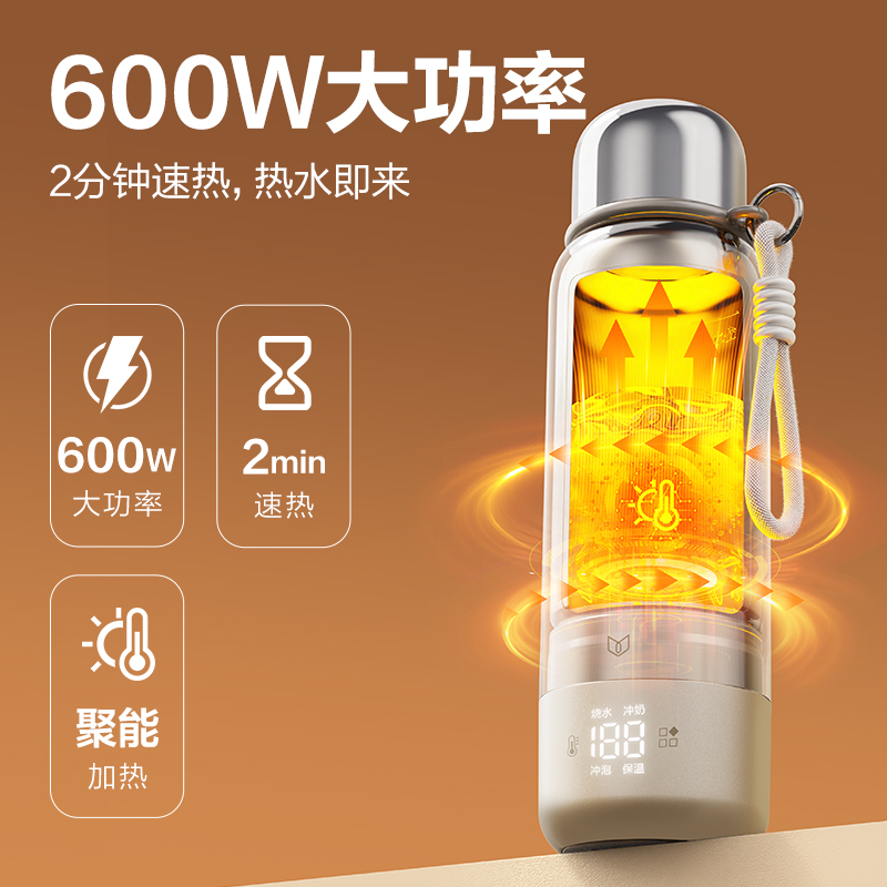 得力LD999便攜式保溫杯 (白)(個(gè))