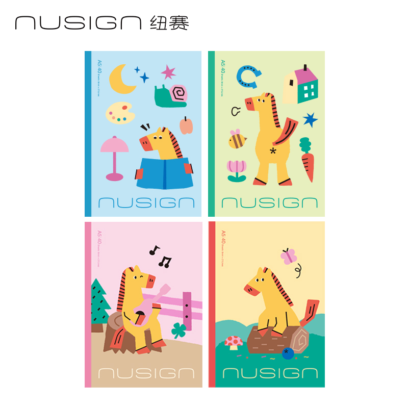 紐賽NS350-H馬年限定無線裝訂本-A5(混)(40張/本)