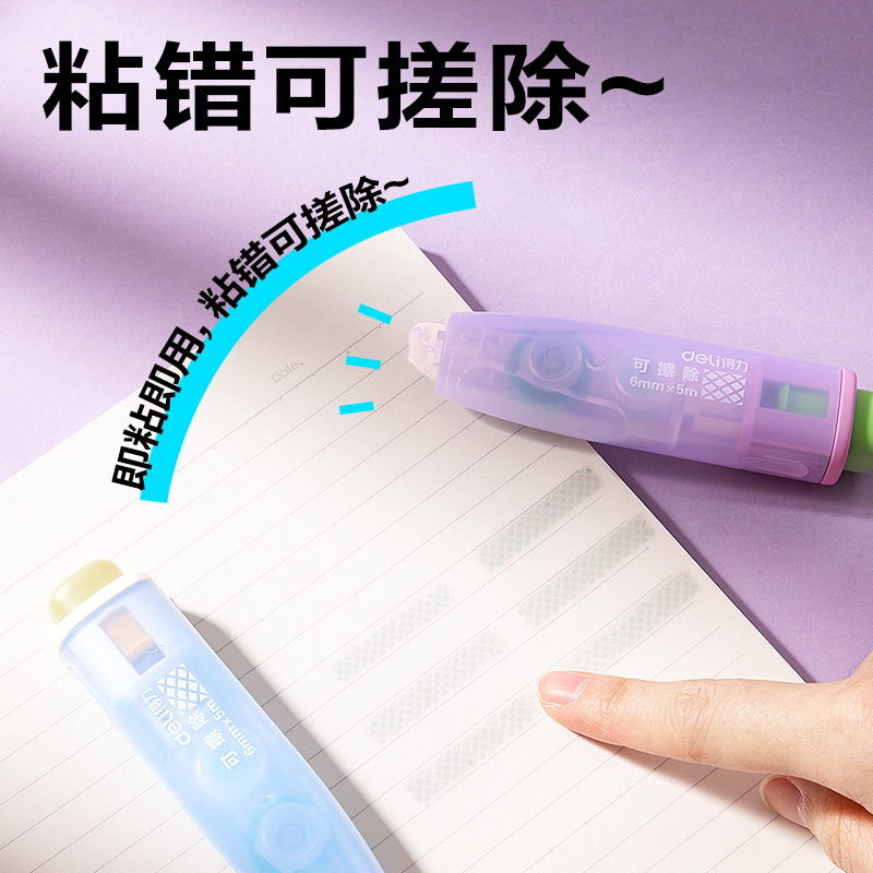 得力TG18點(diǎn)點(diǎn)膠6mm*5m(藍(lán))(個(gè))