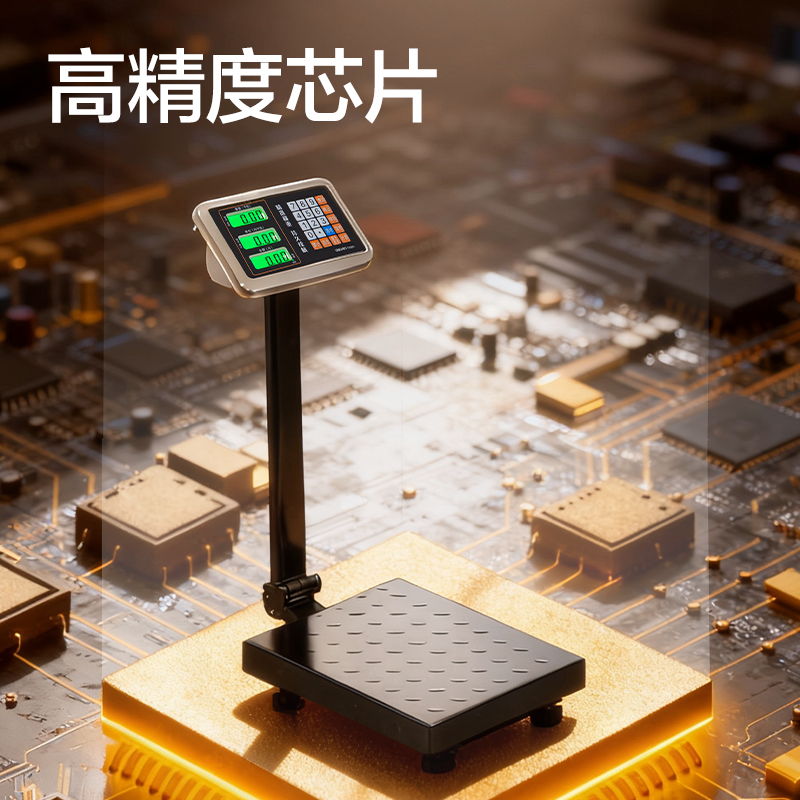 得力TE922電子臺秤200Kg/50g(黑色)(臺)