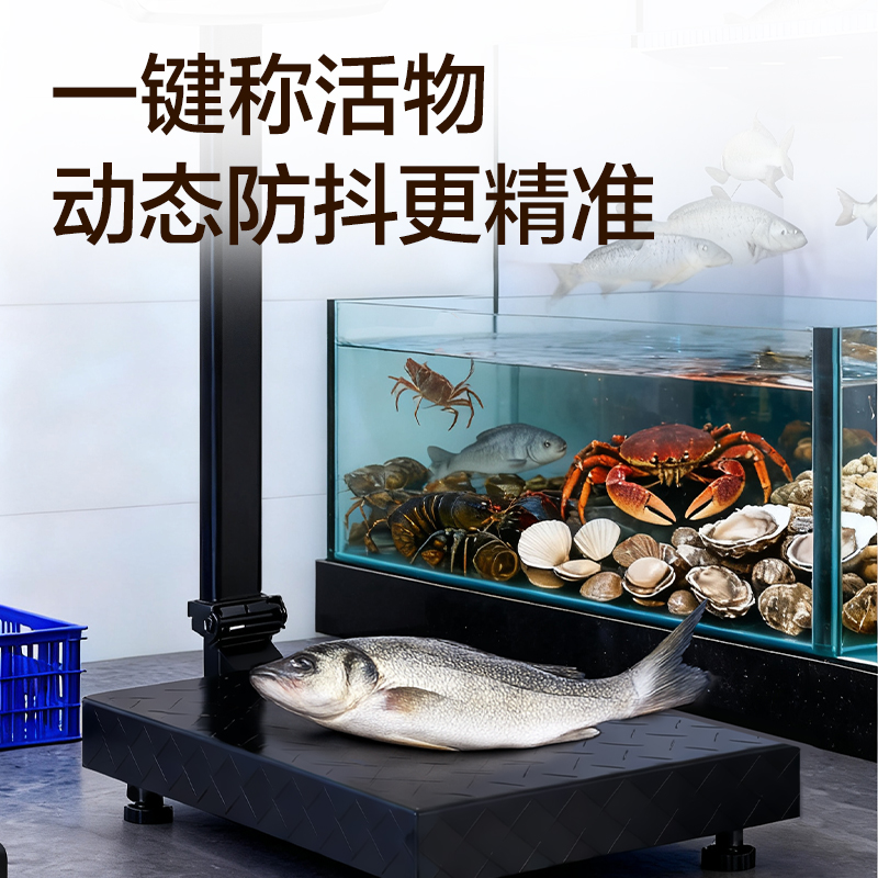 得力TE922電子臺秤200Kg/50g(黑色)(臺)