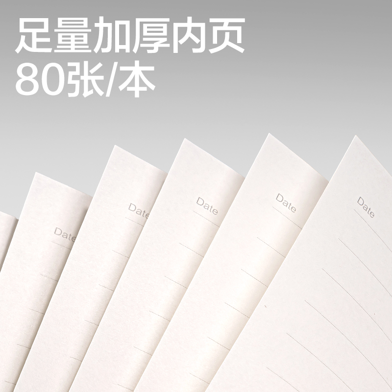 得力BP113記事本A5-205mm×143mm80張(墨綠)(本)